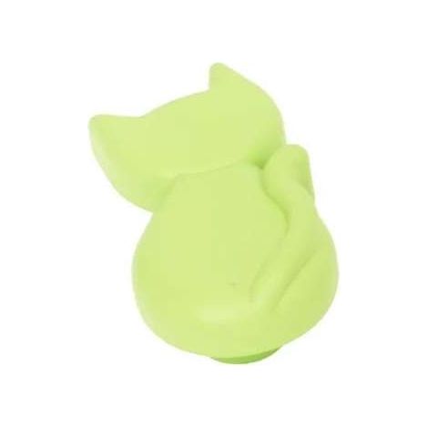 Pomolo Gatto Plastica Verde (1/2)