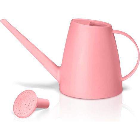 Kunststoff-Gießkanne – ideal für die Pflanzenpflege zu Hause – 1/2 Gallone – Rosa