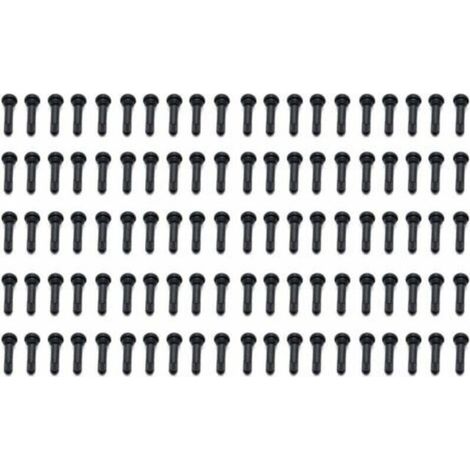 Tiges de valve de pneu en caoutchouc TR414 - Lot de 100 pièces - Pour véhicules automobiles (1/5)