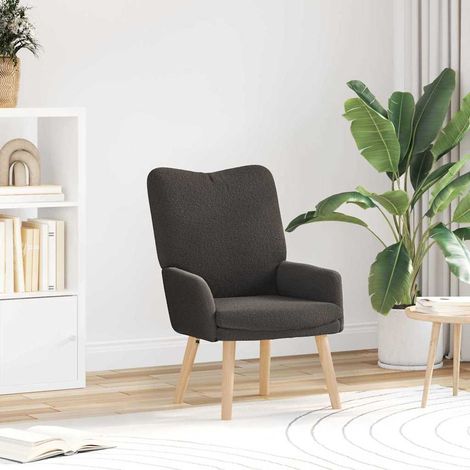 Teenpull – Sessel Dunkelgrau 63 x 67 x 94 cm Schafstoff und Sperrholz (1/5)