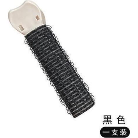 Flauschige Haarspange, Kopfschmuck, Haaransatz, flauschige Haarspange, Oberkopf, flauschige Haarspange, lockiges Haar, nahtlose Pony-Haarspange, 1 schwarze [Bulk]