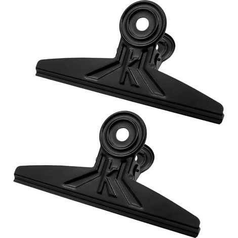 Boîtier géant 2 pièces en acier inoxydable noir 20cm (1/5)