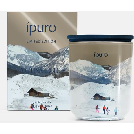 ipuro Duftkerze im Glas Cortina Lights Ø 9 x 9 cm weiß (1/3)