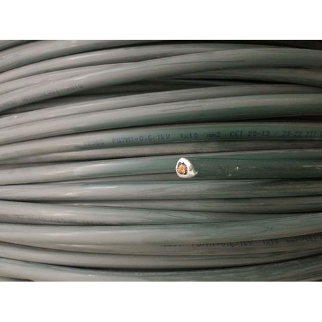Cavi al metro cavo fg16m16 unipolare fg16 verde 1 conduttore da 10mmq senza giallo verde fg7om1-1x10 fg16m16-1x10