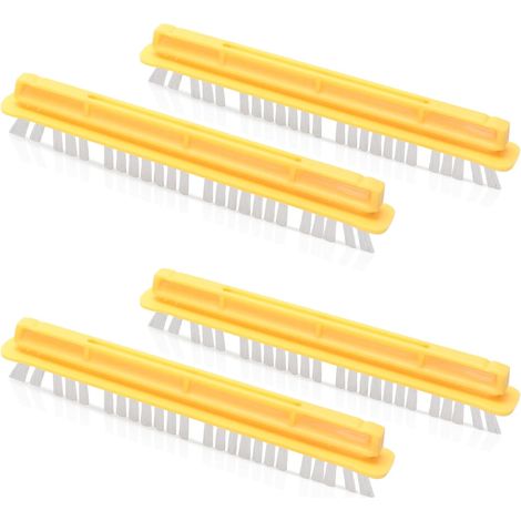Brosses XXL pour Kärcher lot de 4, brosses pour joints et carrelage, accessoires pour nettoyage des joints de ciment et nettoyeur vapeur (1/5)