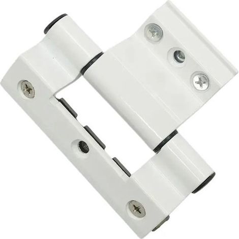 Tür- und Fensterscharnier, dreiflügelig – Zinklegierung – Weiß (1/5)