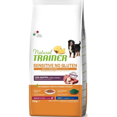 Cane - Natural Trainer Sensitive Adult M/M 12Kg Anatra No Gluten (1/5)