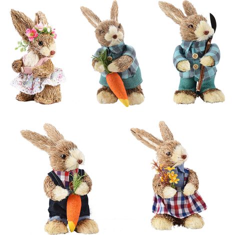 Beachten Sie Folgendes: Beim Tragen handgefertigter Strohkleidung beugen Sie sich im Stehen nach vorne (Rabbit 15V0162S--121223). (1/5)