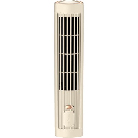 Ventilateur Sur Pied - Sans Hélice - USB Rechargeable - Silencieux 35 dB - 45° Orientation - 3 Modes De Ventilation - Pour Bureau Maison Bureau - 1 Pièce (1/5)