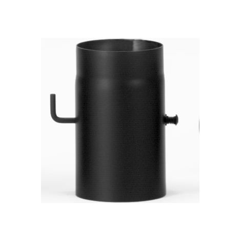 FireFix Ofenrohr Ø 150 mm 25 cm Drosselklappe schwarz Rohr Ofen Kamin Kaminrohr