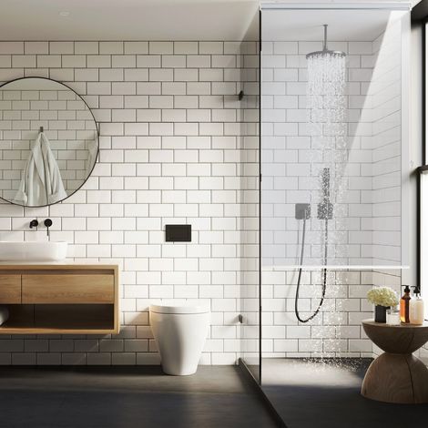 Tenda a rullo trasparente idrorepellente per bagno