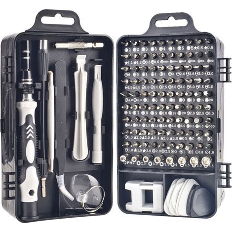 Kit Embouts Acier Chrome Vanadium Tournevis Réparation Montre Téléphone Portable (1/4)
