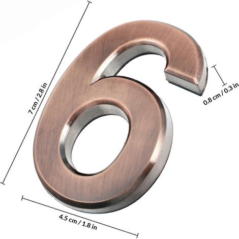 Filiyano-Lot de 10 autocollants imperméables en résine ABS pour numéro de boîte aux lettres (1/4)