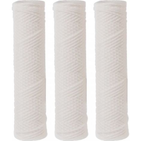 Orion – Lot de 3 cartouches filtre à eau ultra-filtration 5 microns – Protection adoucisseur et osmoseur – Débit 1500 L/h – Compatible 9"3/4