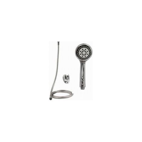 Kit De Douche Ronde Docco Douche Tête De Douche Avec Support De Salle De Bain En Dentelle 1.8mt 69300 (1/2)