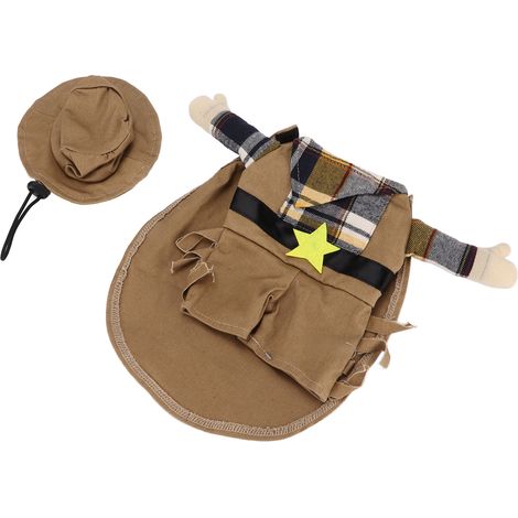 Déguisement de Noël pour animaux de compagnie, style western cowboy, en polyester, pour chats et chiens de petite et moyenne taille. (1/5)