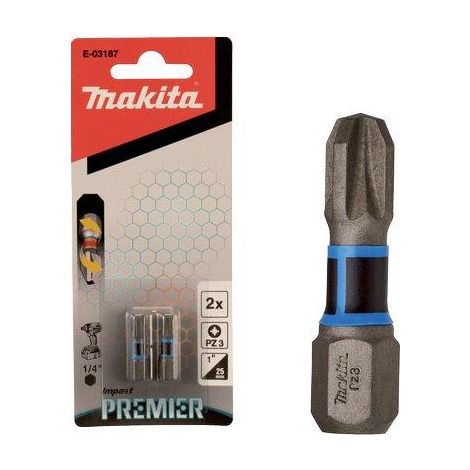 INSERTO CROCE POZIDRIV X AVVITATORE IMPULSI MAKITA - PZXMM 3X25 CF=PZ 2- 3 confezioni