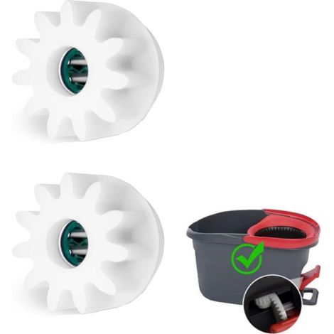 Balai à franges rotatif – Compatible avec Vileda et O-Cedar – Rotation à 360° – Tête de balai remplaçable – Pour sols carrelés et parquet (1/5)