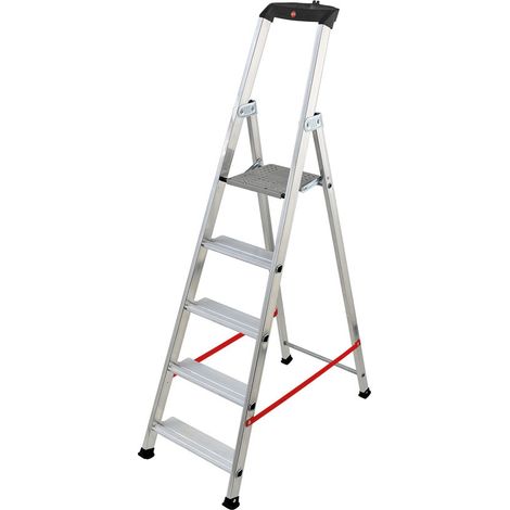 HAILO 8844-011 ESCALERA DE TIJERA PROFESIONAL ALU PRO (4 PELDAÑOS) Nº DE PELDAÑOS 5 (1/5)