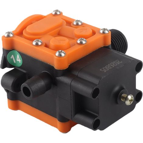 Pompe à pression à membrane 12 V pour l'agriculture et le jardin, pulvérisateur électrique, accessoires de pompe à eau, type C, anti-retour, filetage unique durable sans blocage (1/5)