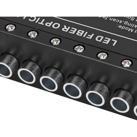 Luminaire à fibre optique LED DC12V avec 10 trous, télécommande pour éclairage de plafond, idéal pour la maison, l'automobile et la décoration. (1/5)