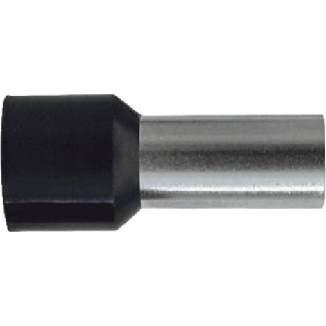 Sachet De 100 Embouts De Câblage Pour Fil Souple Section 25mm² - Noir - Collerette Isolante