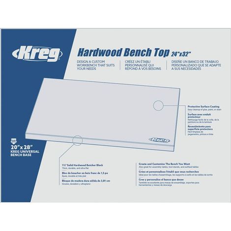 Banco de madera dura 610 mm x 813 mm - KREG - HWBT-3224 (1/5)