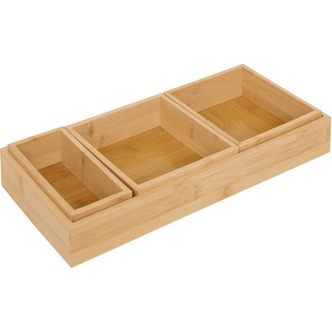 Organizer bambus l14,5 38,1cm beige 4 stück - 5five (1/5)