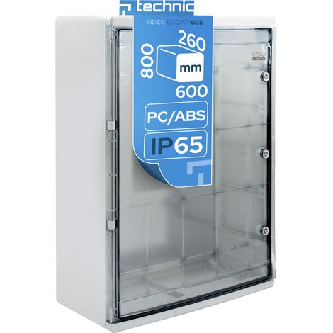Coffret électrique nu étanche IP65 en ABS 600x800x260 mm - montage en saillie (1/5)