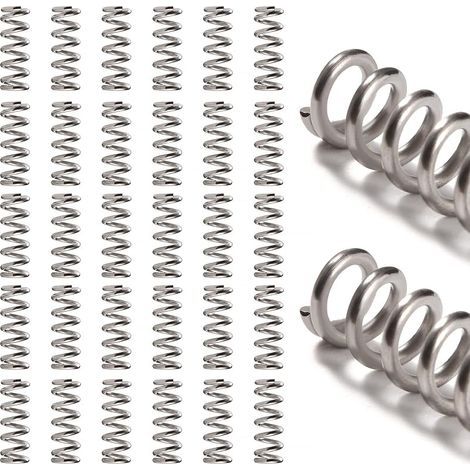 30 Pièces 1.2 7 20 mm Ressorts Compression, Ressort de Compression en Acier Inoxydable, Ressorts Hélicoïdaux Compressés en Acier Inoxydable, pour Réparations (1/5)