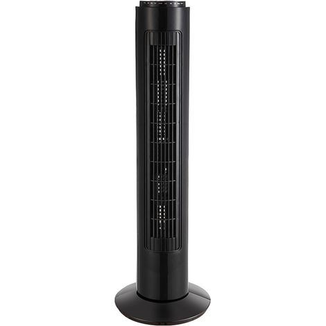Ventilador de torre Picaro negro 50W 3 velocidades Remoto Temporizador