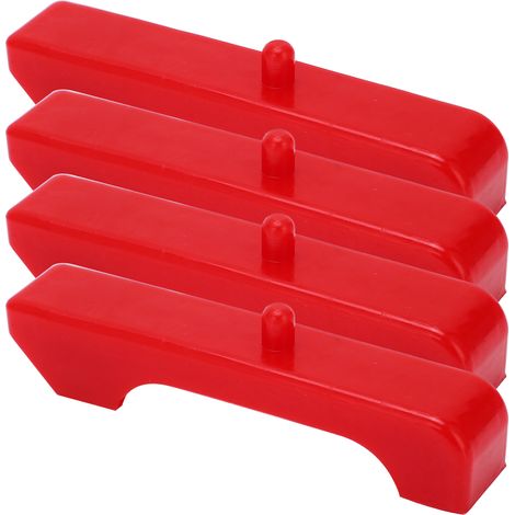 Isolateurs de radiateur universels en uréthane rouge résistant à l'huile pour moteurs à petit bloc automobiles (1/5)