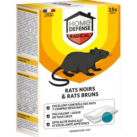 Rats Pâtes 150g Raticide Puissant En Sachets - Kb Home Defense