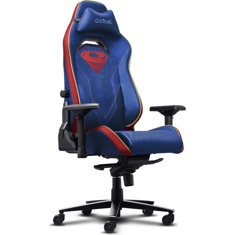 Trust GXT 721SM Ruya Pro chaise gamer rouge et bleu (1/4)