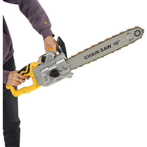 Scie Électrique, Puissance 2000W, Vitesse 800tr/min, Plaque de Guidage 40,64cm, Longueur de Chaîne 40,64cm, Poids 5,3kg (1/5)