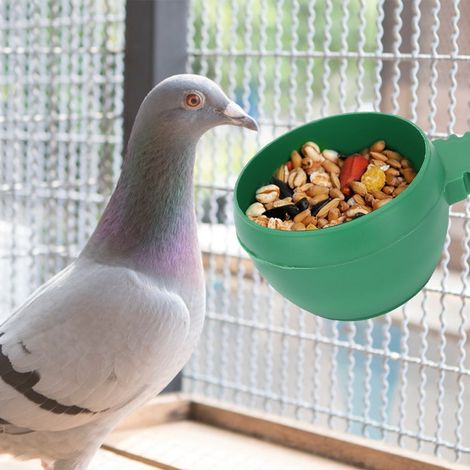 Lot de 15 gamelles rondes épaisses pour oiseaux, contenants pour nourriture et eau, pour cages et animaux de compagnie. (1/5)