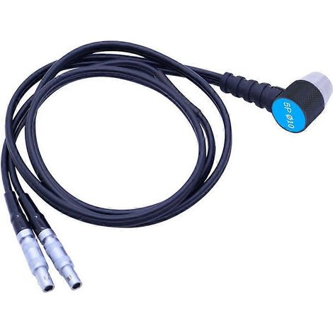 Sonde de mesure d'épaisseur par ultrasons, câble transducteur, diamètre 10 mm / 5 MHz (1/5)