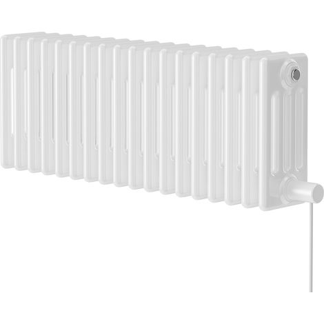 Wholesale Domestic Colosseum White 300mm x 812mm Horizontal Electric Quadruple Column Radiator (1/5)