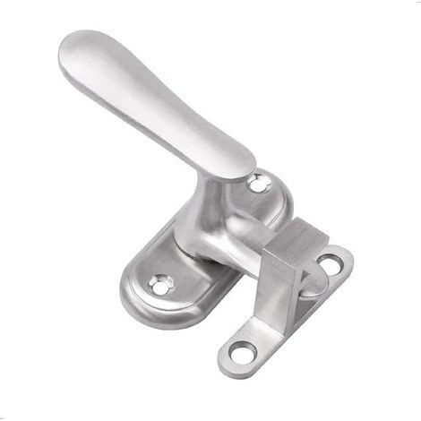 Serrure de porte avec poignée rotative, boîtier en acier inoxydable - goupilles de verrouillage hautes et basses - antivol (1/5)