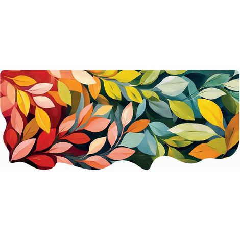 Tappeto Casa Cucina Pvc Stampa Digitale HD Colori Accesi Moderno Lavabile Antimacchia - 50x120 cm