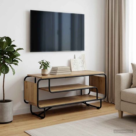 vidaXL Supporto TV 98 x 36 x 45 cm Rovere Artigianale