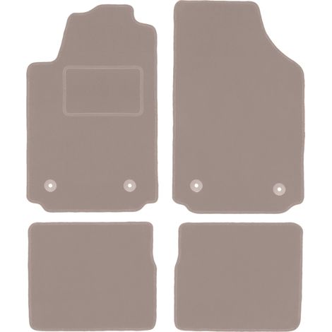 Alfombrillas de terciopelo para coche: Audi A2 hatchback (2000-2005) beige (1/5)