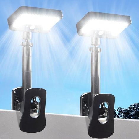 Lampe Solaire Extérieure à Pince avec Détecteur de Mouvement – Éclairage LED Sans Fil Étanche pour Jardin Terrasse et Entrée (1/5)