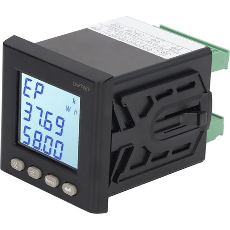 Dreiphasen-Digitalvoltmeter/Amperemeter, Spannung/Strom, Wechsel-/Gleichstrom 80–270 V, für Schaltschränke (1/5)