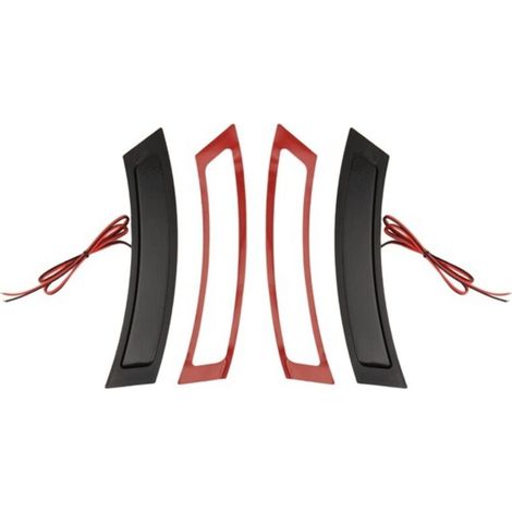 1 paire, couleur : noir, matériau : ABS, clignotant LED pour garde-boue de voiture 631 (1/5)