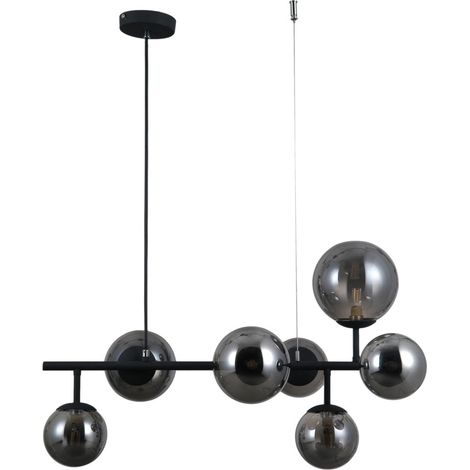 Italux Frontera Moderna lámpara colgante de techo con barra de 7 luces, G9 (1/3)