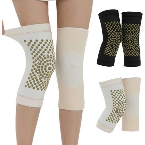 Paire de Genouillères Auto-Chauffantes à l'Absinthe, Protection Chaude Anti-Froid pour Hommes et Femmes, Soutien Rotulien pour Déchirure Méniscale, Arthrite, Course et Sport, Lot de 2 (1/5)