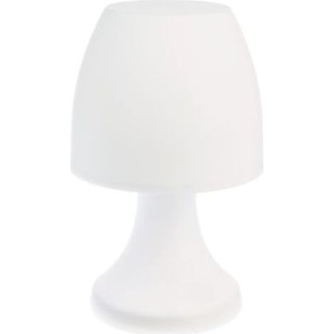 Lampe d'extérieur à poser LED 19,5cm – Éclairage blanc – Alimentation à piles – Polypropylène pour usage extérieur – Home Sweet Light