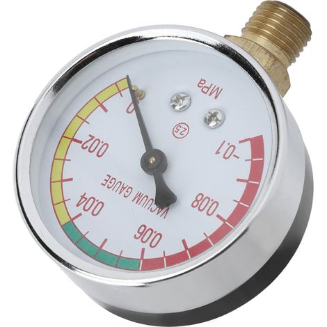 Manómetro de vacío para máquina de ordeño, rosca macho G1/4, accesorio -0,1-0 MPa (1/5)