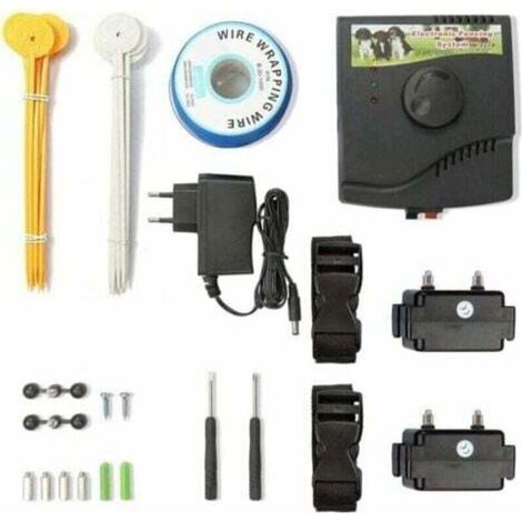 Clôture électrique pour chien avec 2 colliers - Colliers d'évasion pour un dressage efficace (1/4)